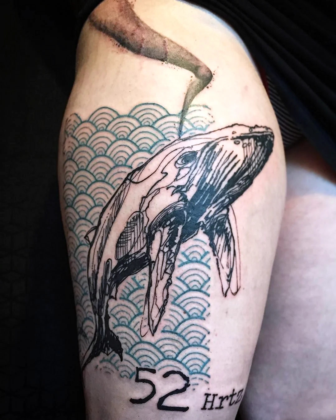 52 Hertz Whale Tattoo