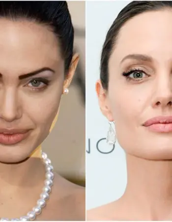 Анджелина Джоли брови ниточки