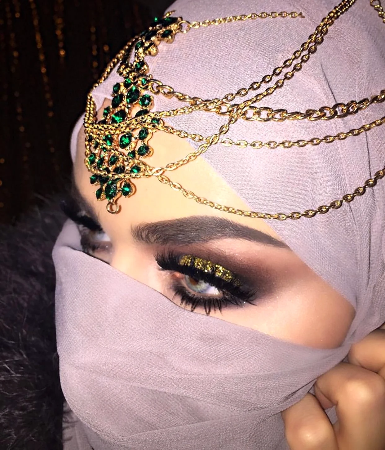 Арабский макияж хиджаб