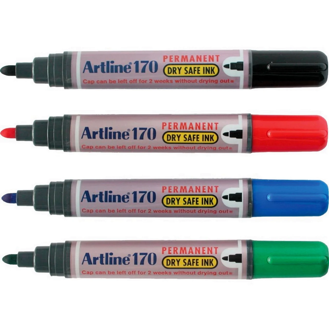 Artline 170 маркер перманентный 2мм овальный черный