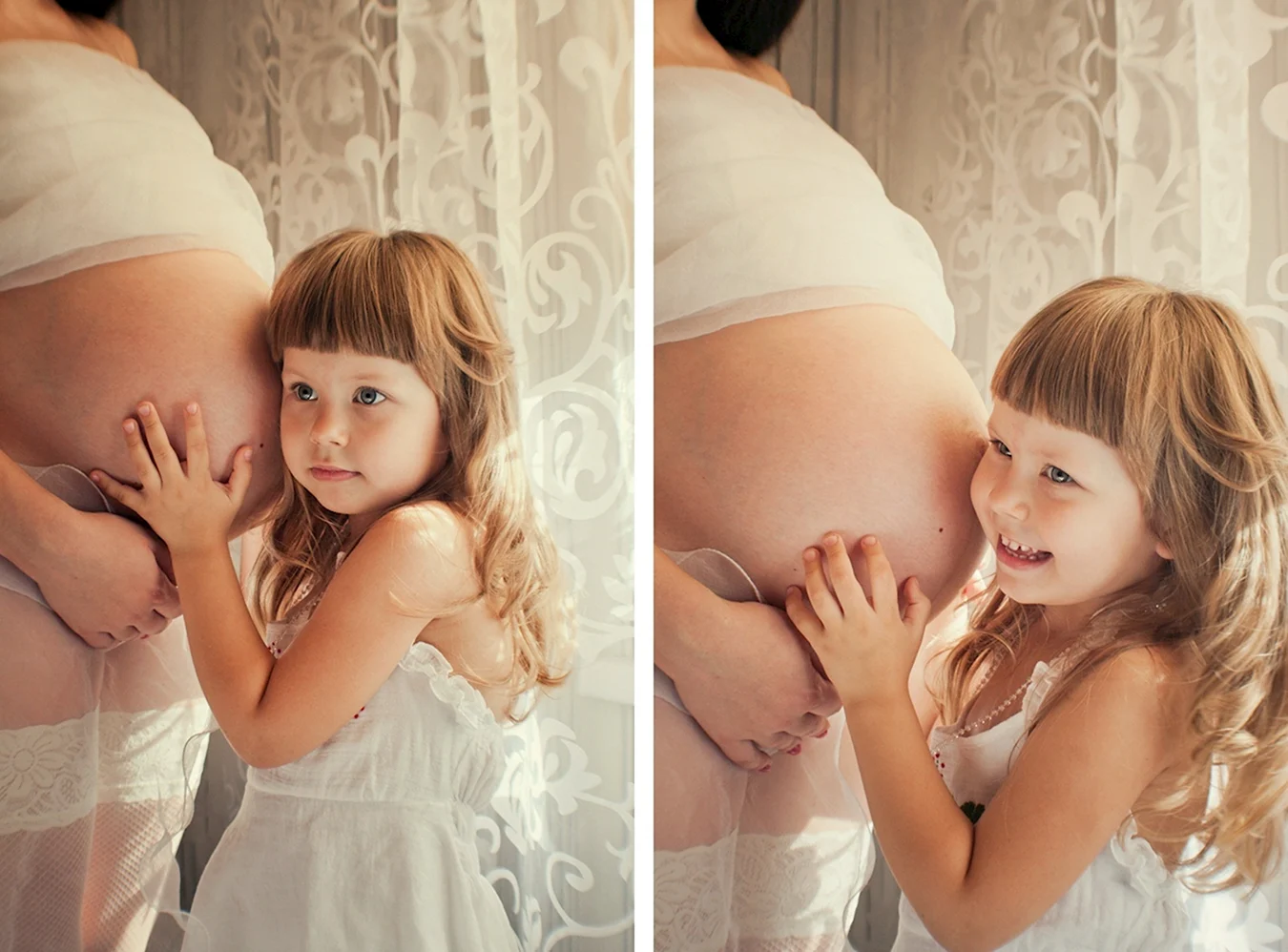 Беременная фотосессия с ребенком
