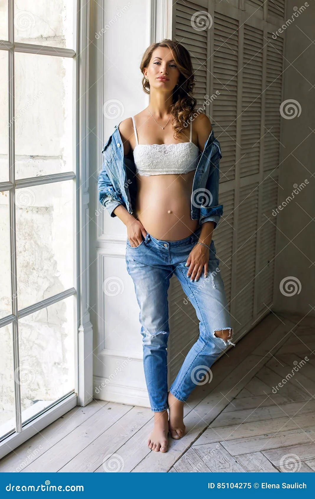 Беременные в джинсах фотосессия