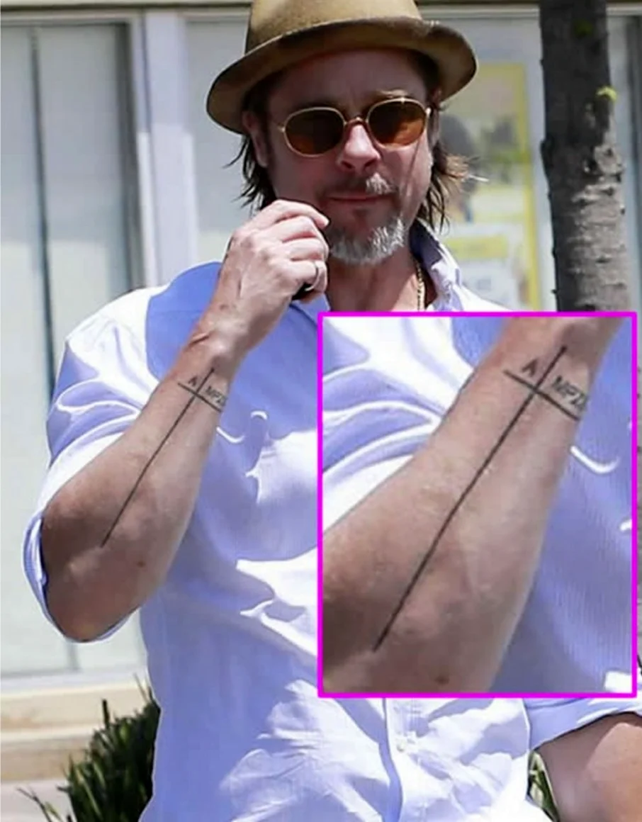 Brad Pitt Tattoo