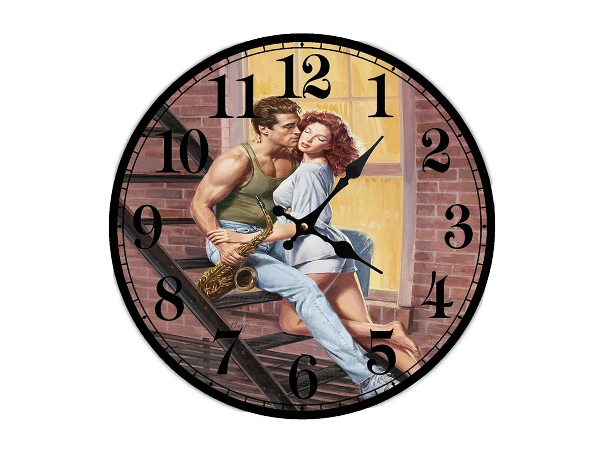 Часы с изображением поз