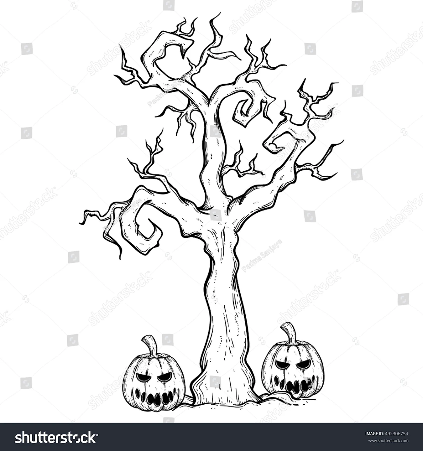 Дерево для Хэллоуина