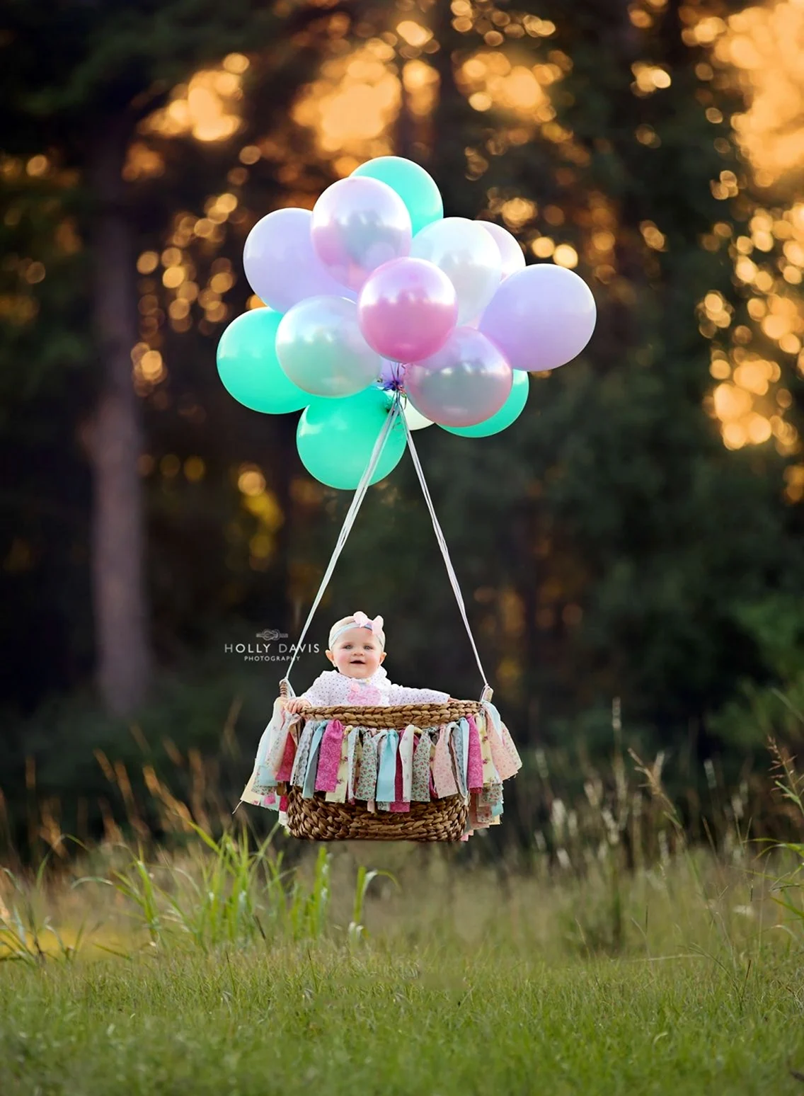 Детская фотосессия на воздушном шаре