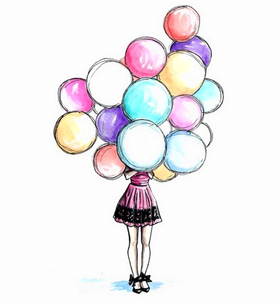 Девочка с шариками