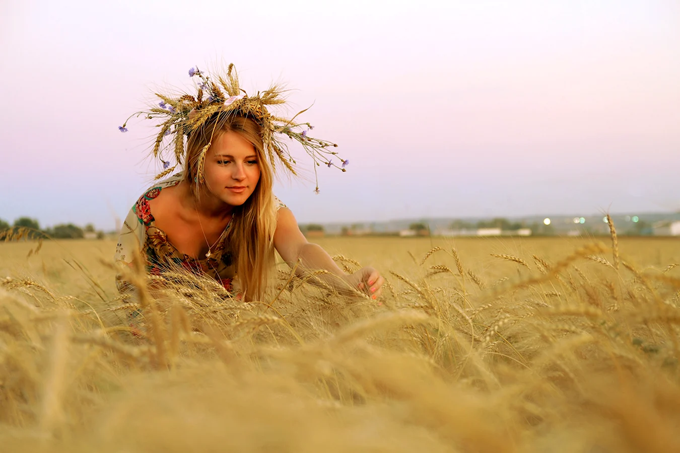 Девушка в пшенице