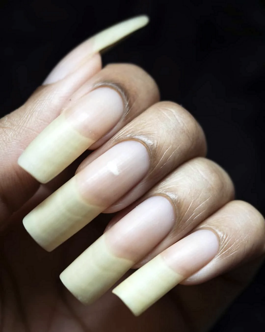Длинные натуральные ногти