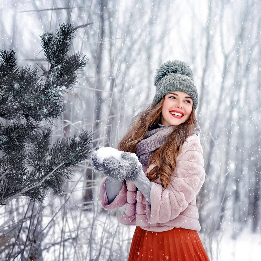 Екатерина Вилкова зимняя фотосессия
