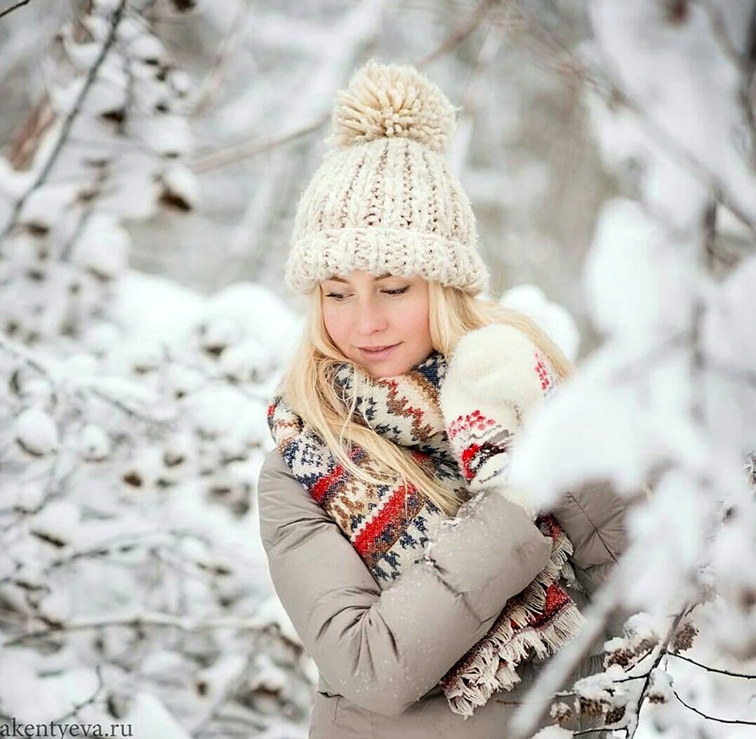 Екатерина Вилкова зимняя фотосессия