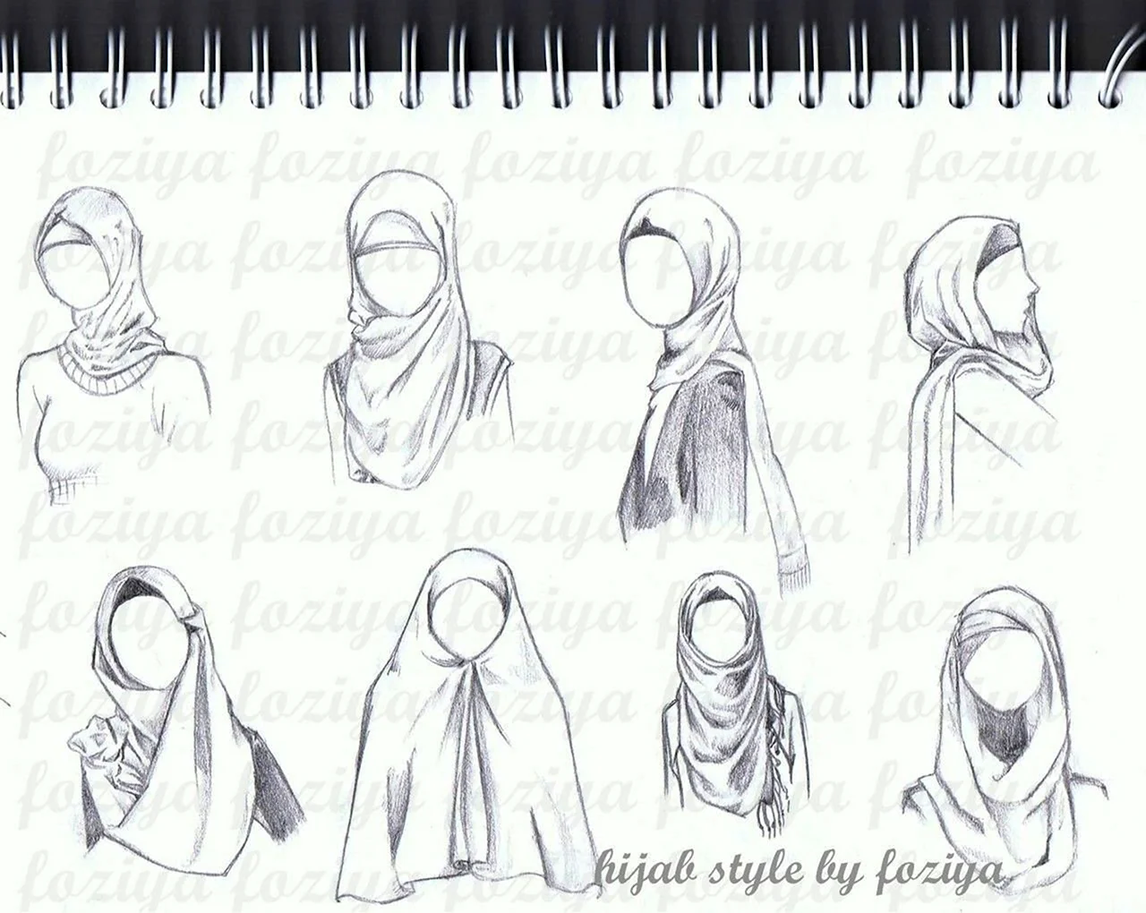 Эскизы хиджаба