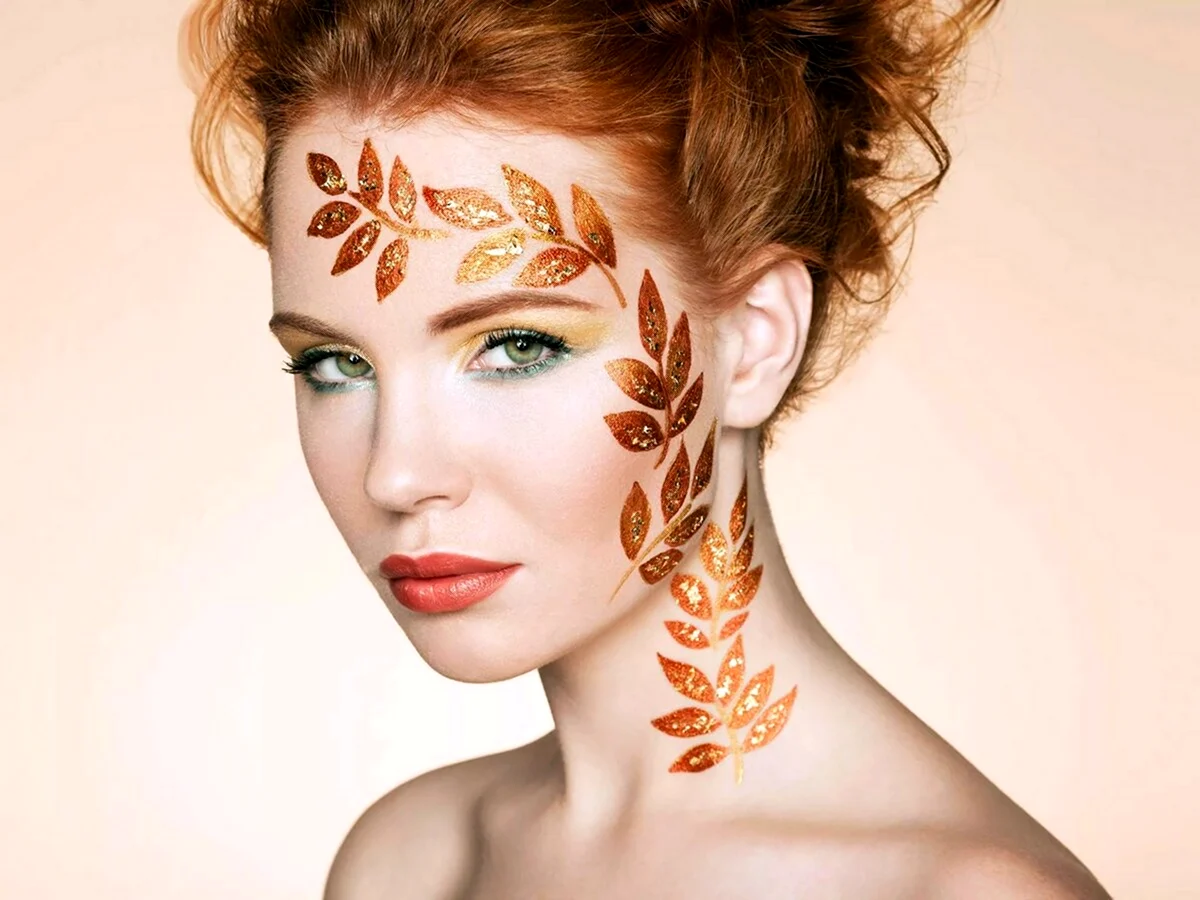 Фантазийный макияж осень