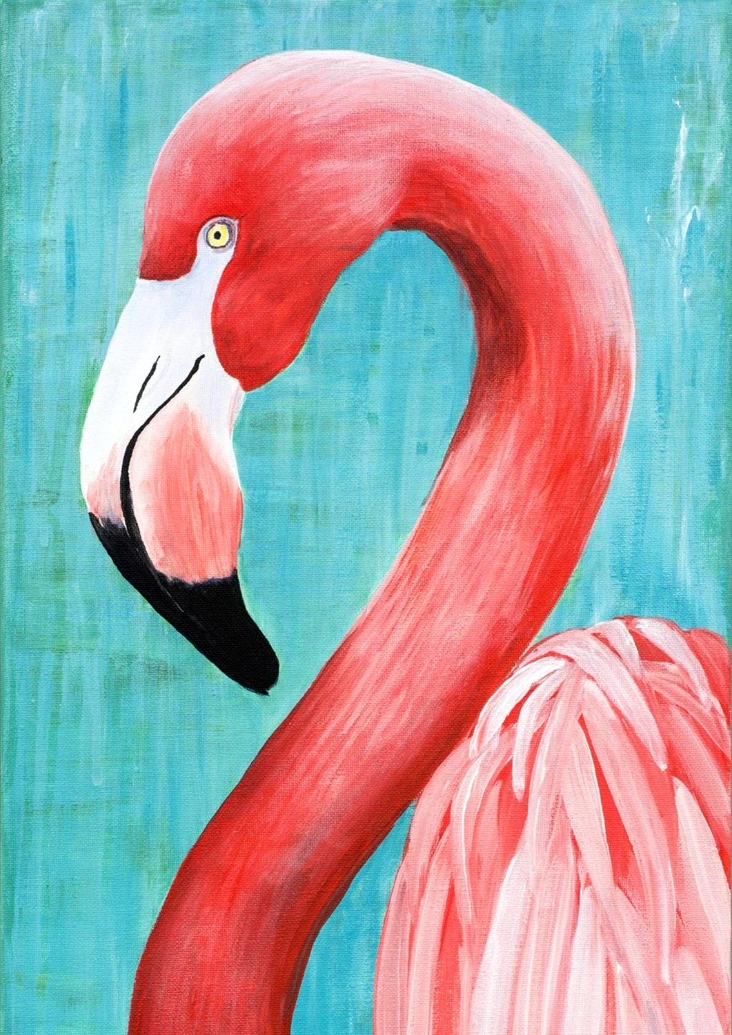 Фламинго для срисовки