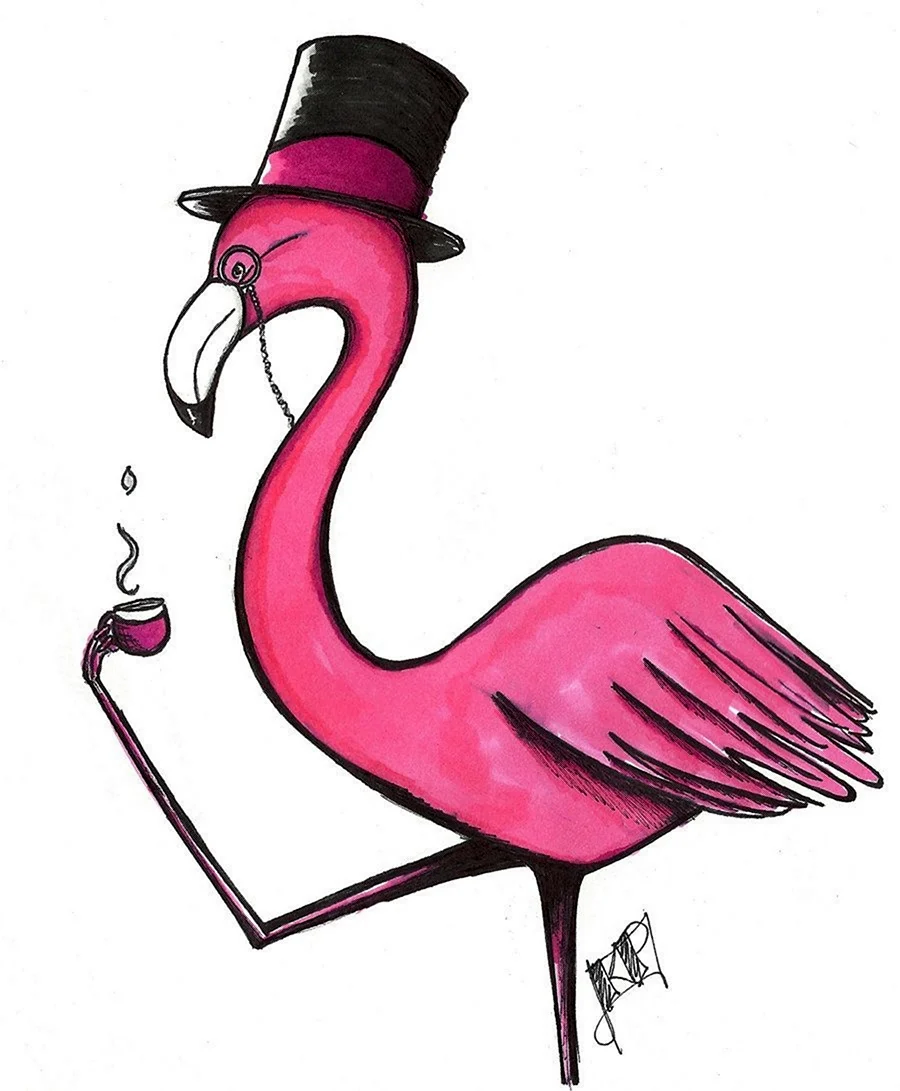 Фламинго мультяшные