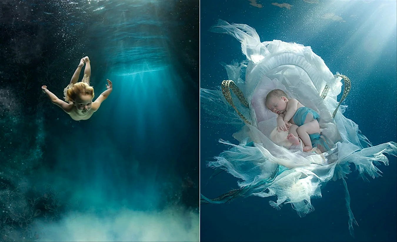Фотограф Зена Холлоуэй дети под водой