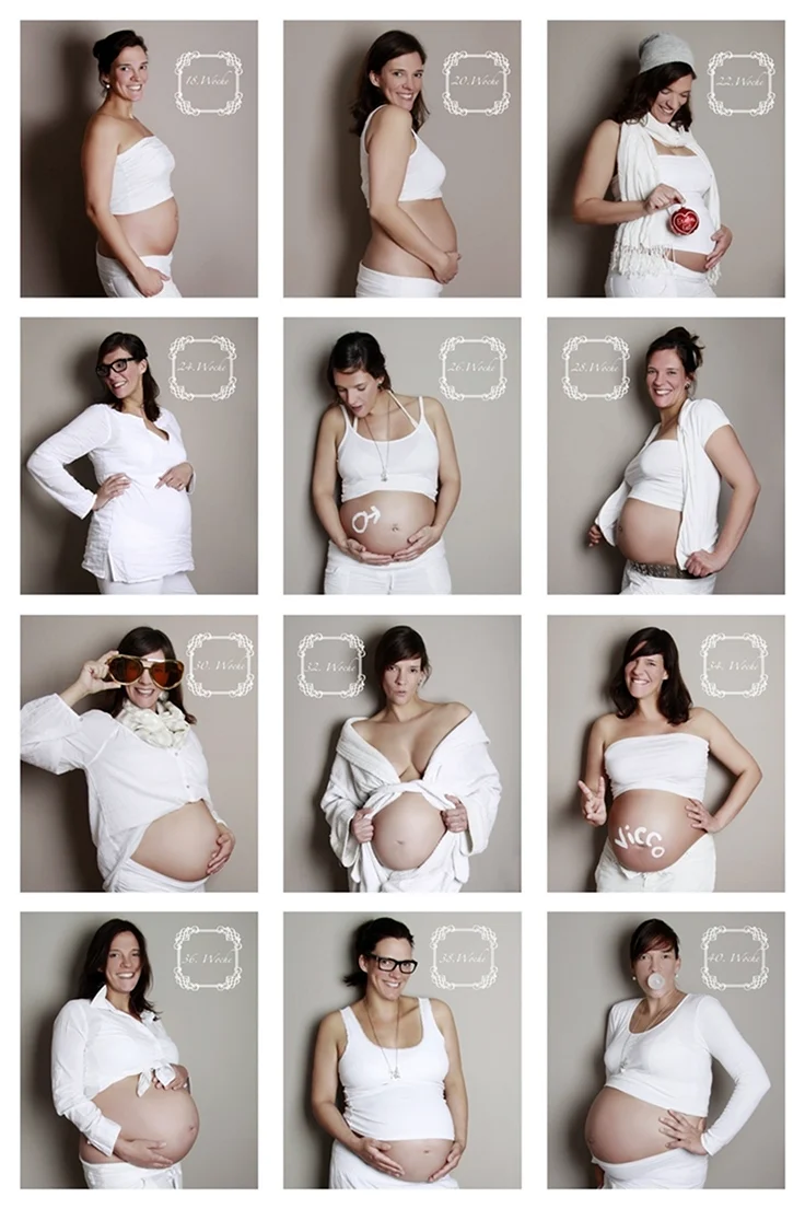 Фотосессия беременной по месяцам