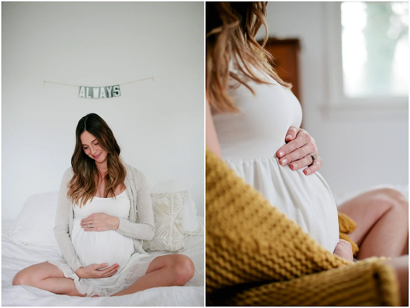 Фотосессия беременности дома самой