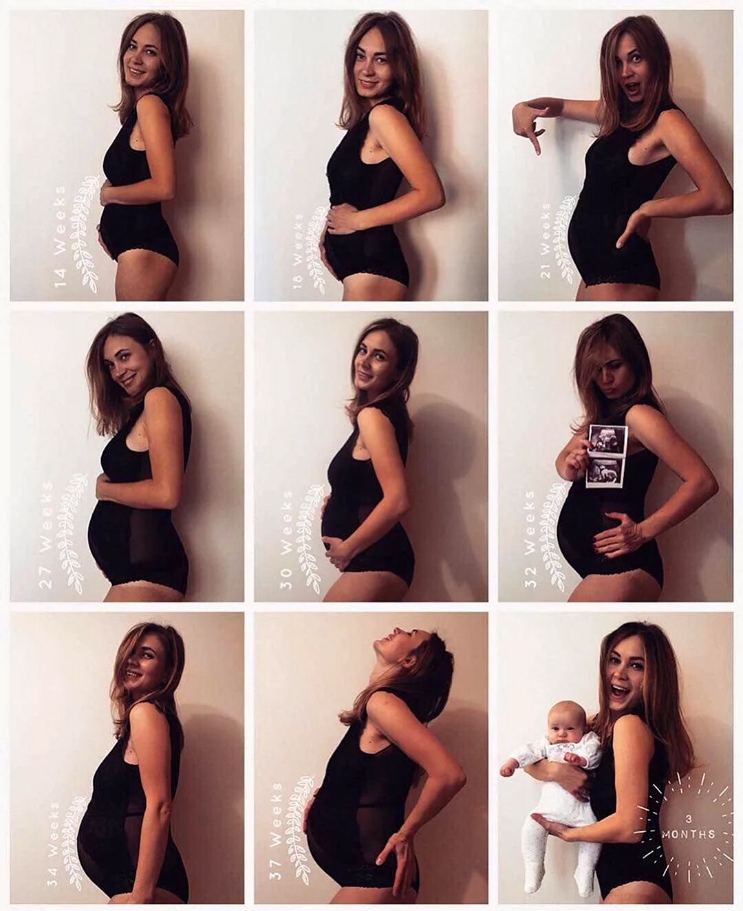 Фотосессия беременных по месяцам