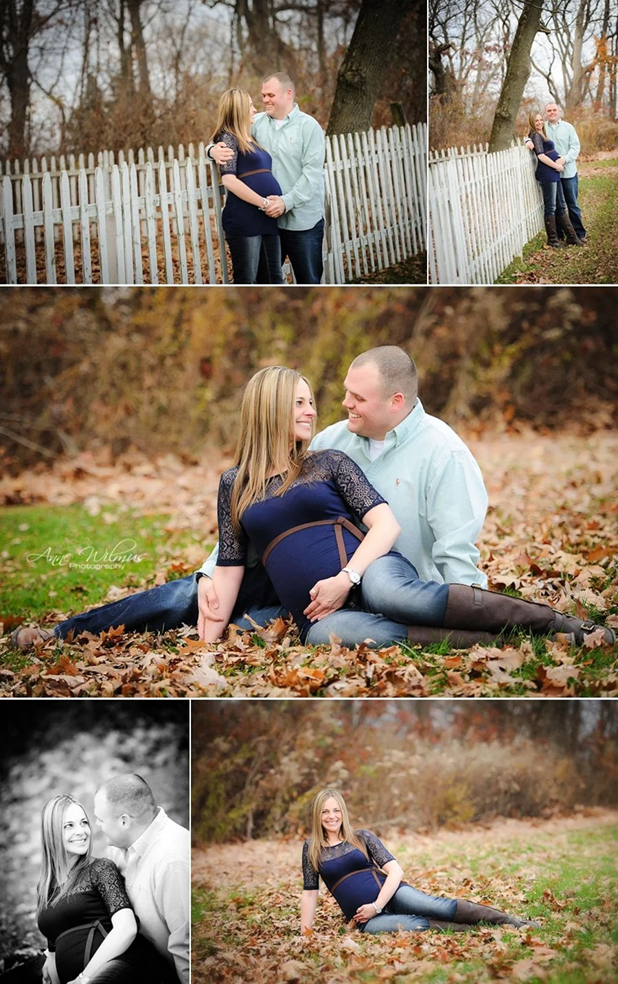 Фотосессия для беременных с мужем на природе осенью