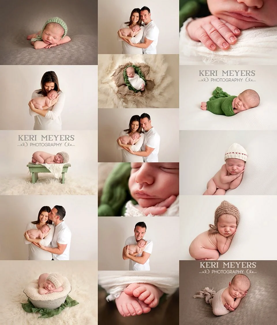 Фотосессия младенцев по месяцам