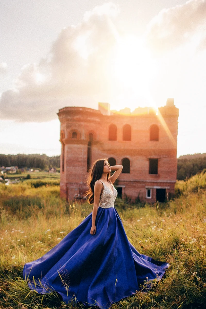 Фотосессия платье замок