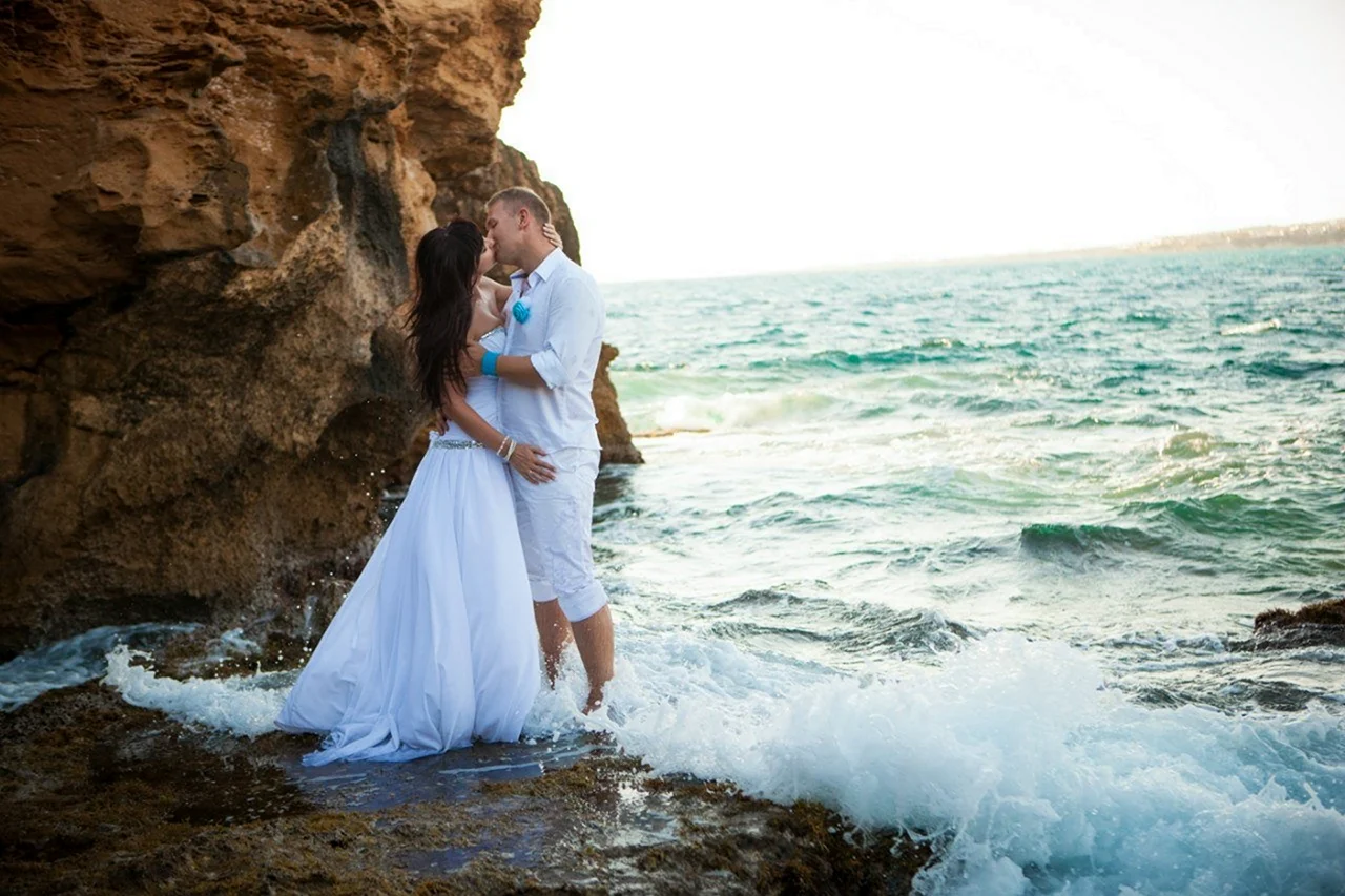 Фотосессия свадьбы на море