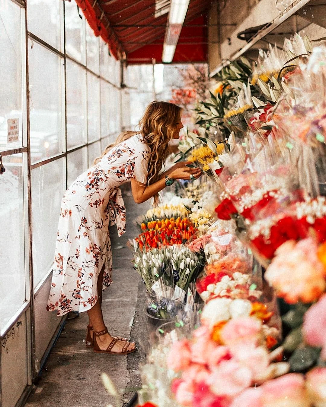 Фотосессия в магазине цветов