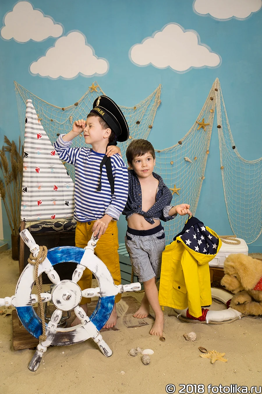 Фотосессия в морском стиле для детей