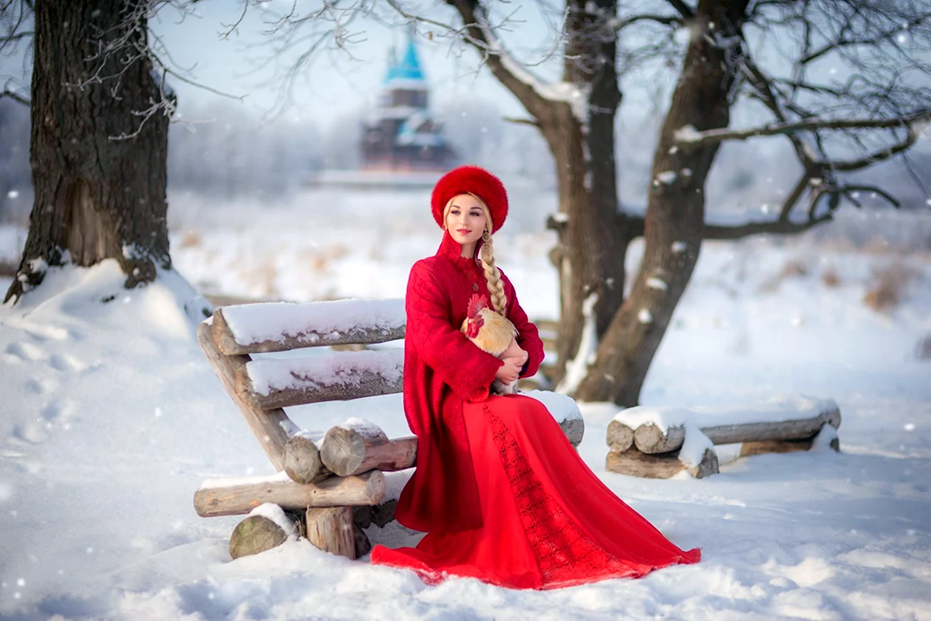 Фотосессия в стиле русской зимы