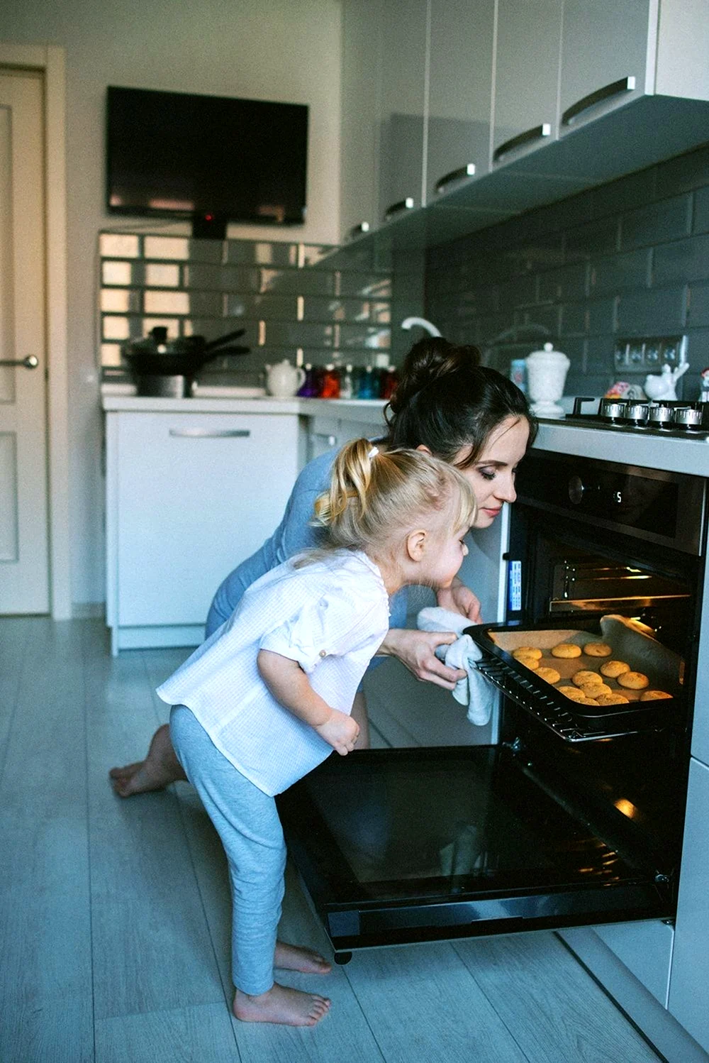 Фотосъемка на кухне с детьми