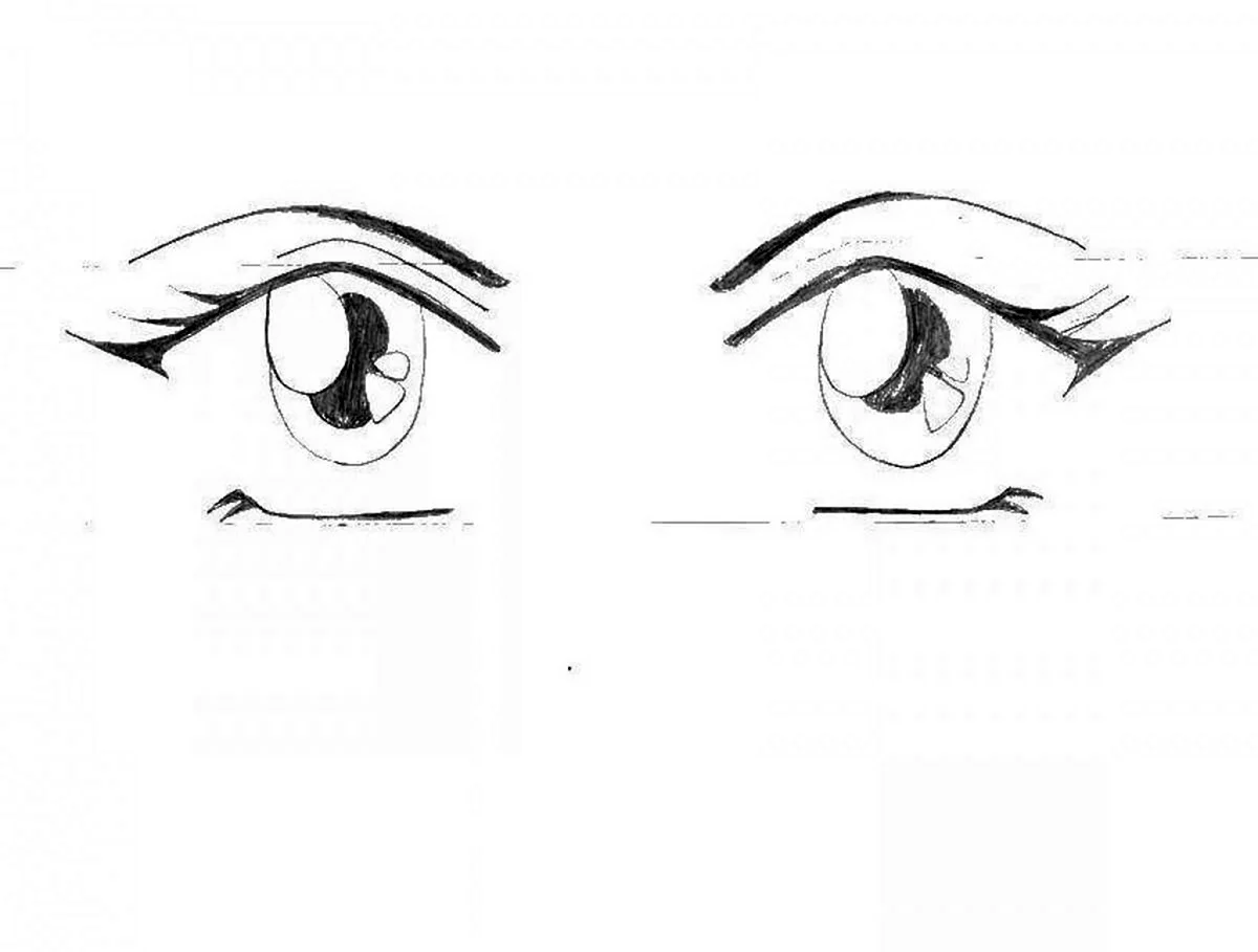 Глаза аниме для срисовки для начинающих