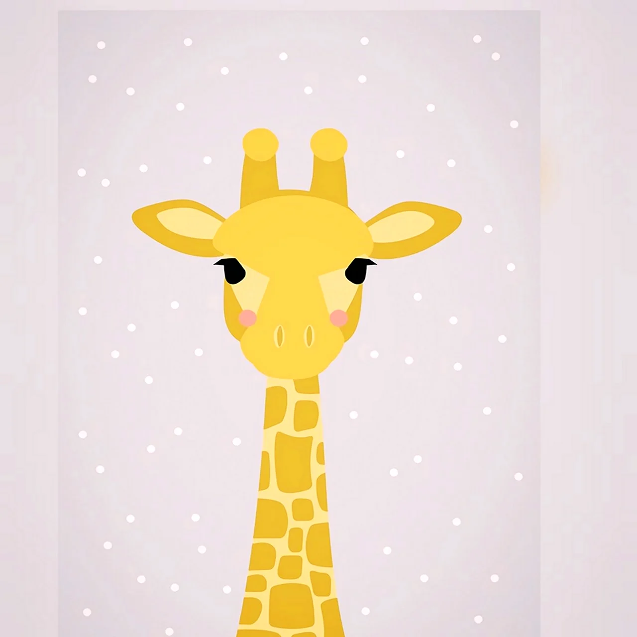 Голова жирафа рисунок