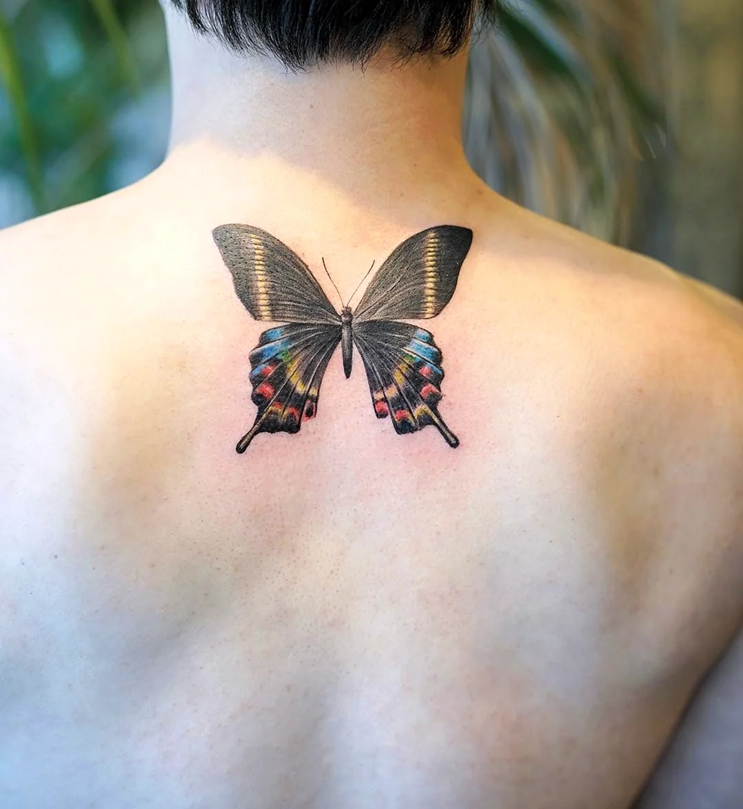 Японская бабочка тату