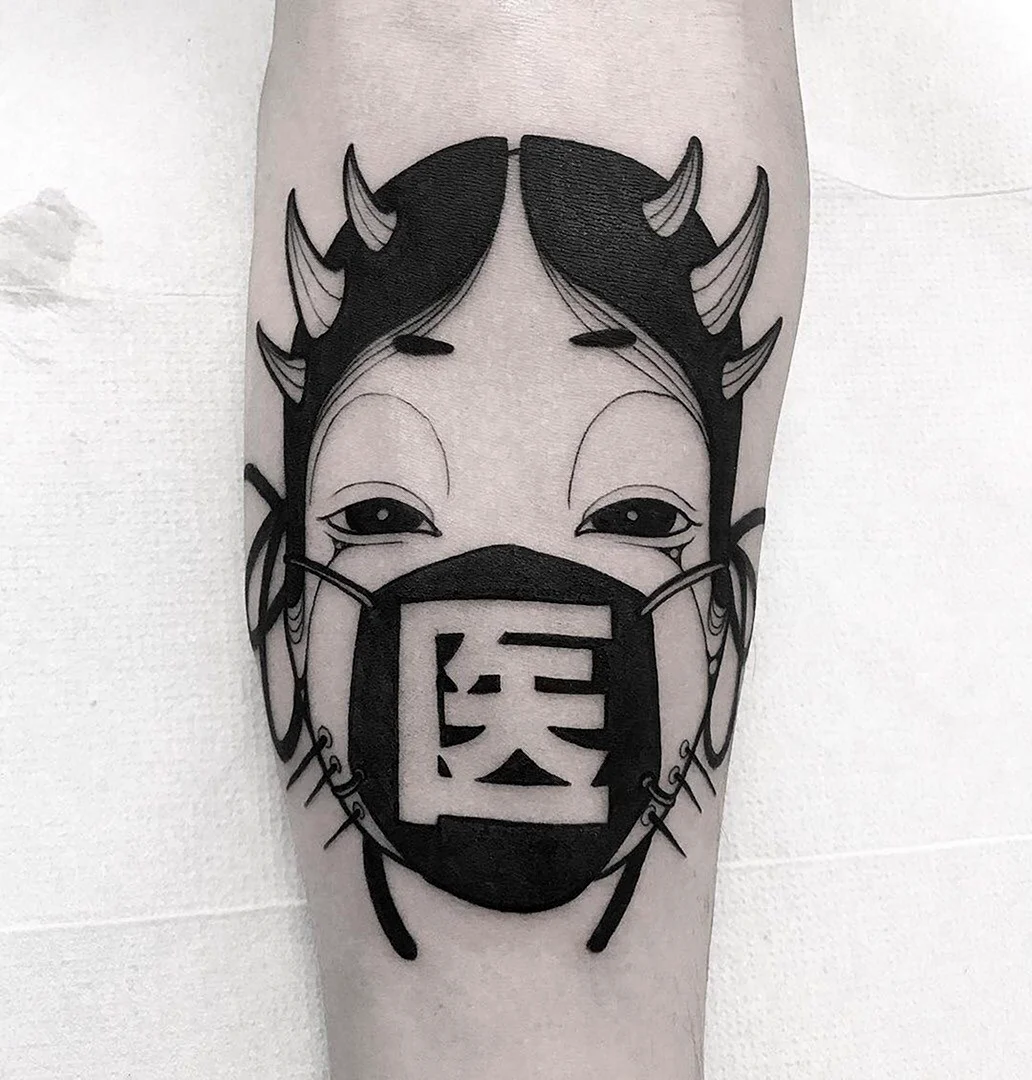 Японские минималистичные тату