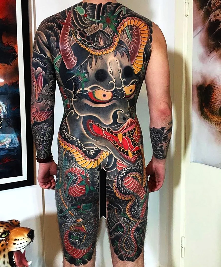 Японский халат тату