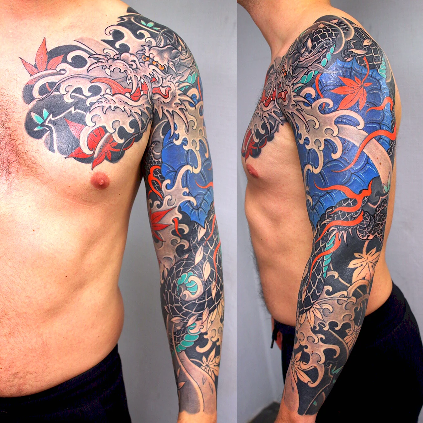 Японский рукав тату