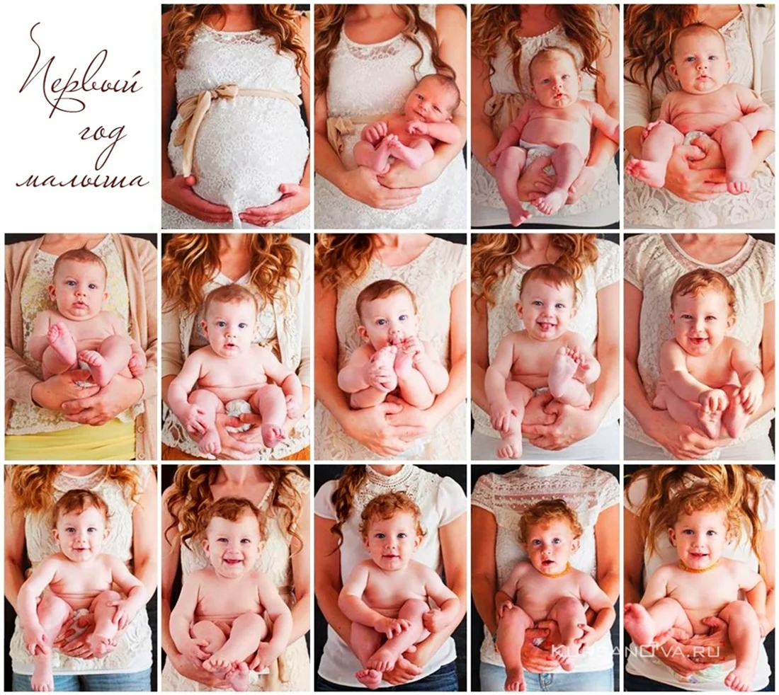 Идеи для фотосессии малыша по месяцам