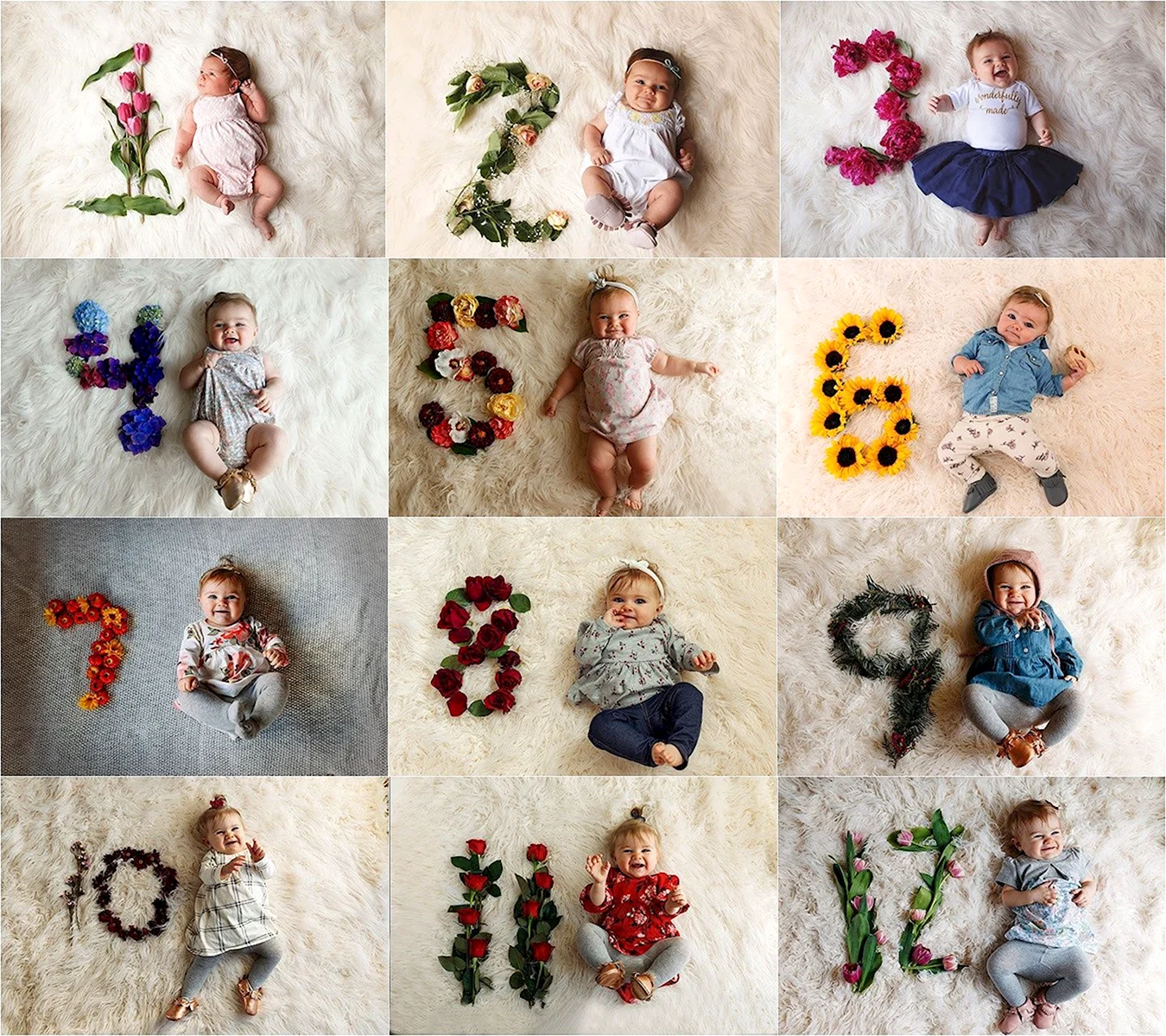 Идеи для фотосессии ребенка по месяцам