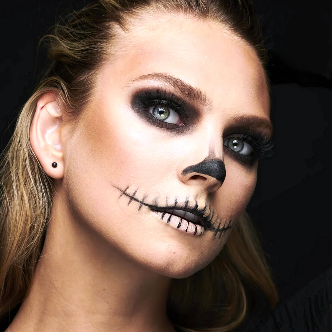 Идеи для Хэллоуина макияж скелет