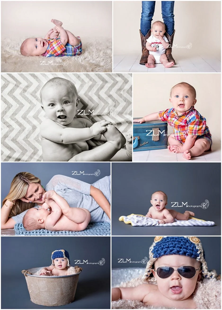 Идеи фотосессии для малышей до года