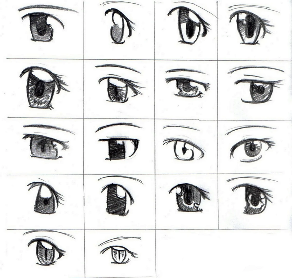 Как научиться рисовать аниме глаза