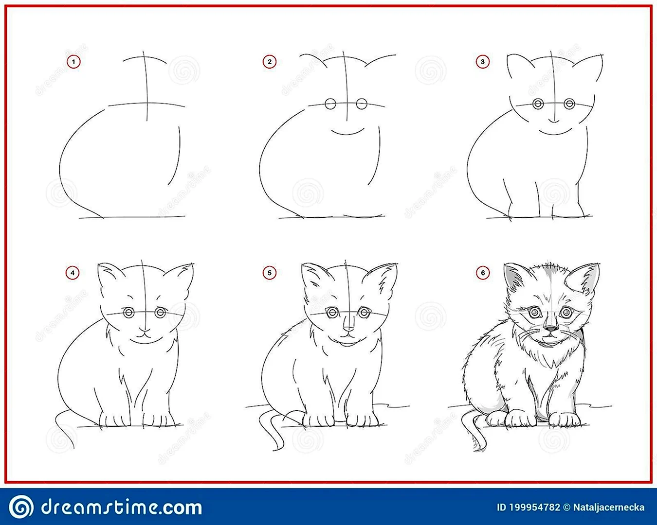 Как рисовать маленьких котят по творческому