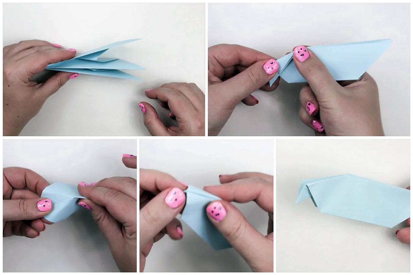 Как сделать Голубка из бумаги пошаговая самый лёгкий способ