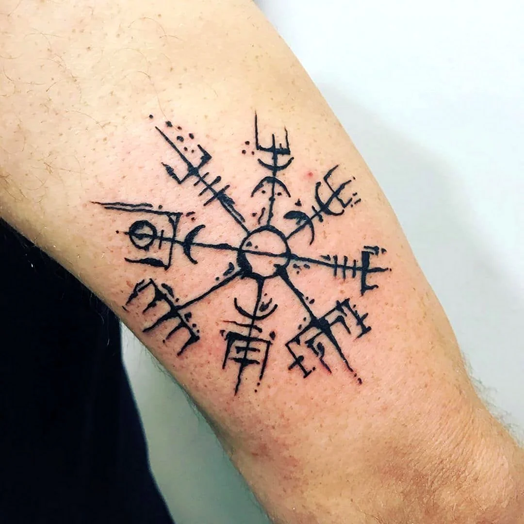 Кельтский компас тату