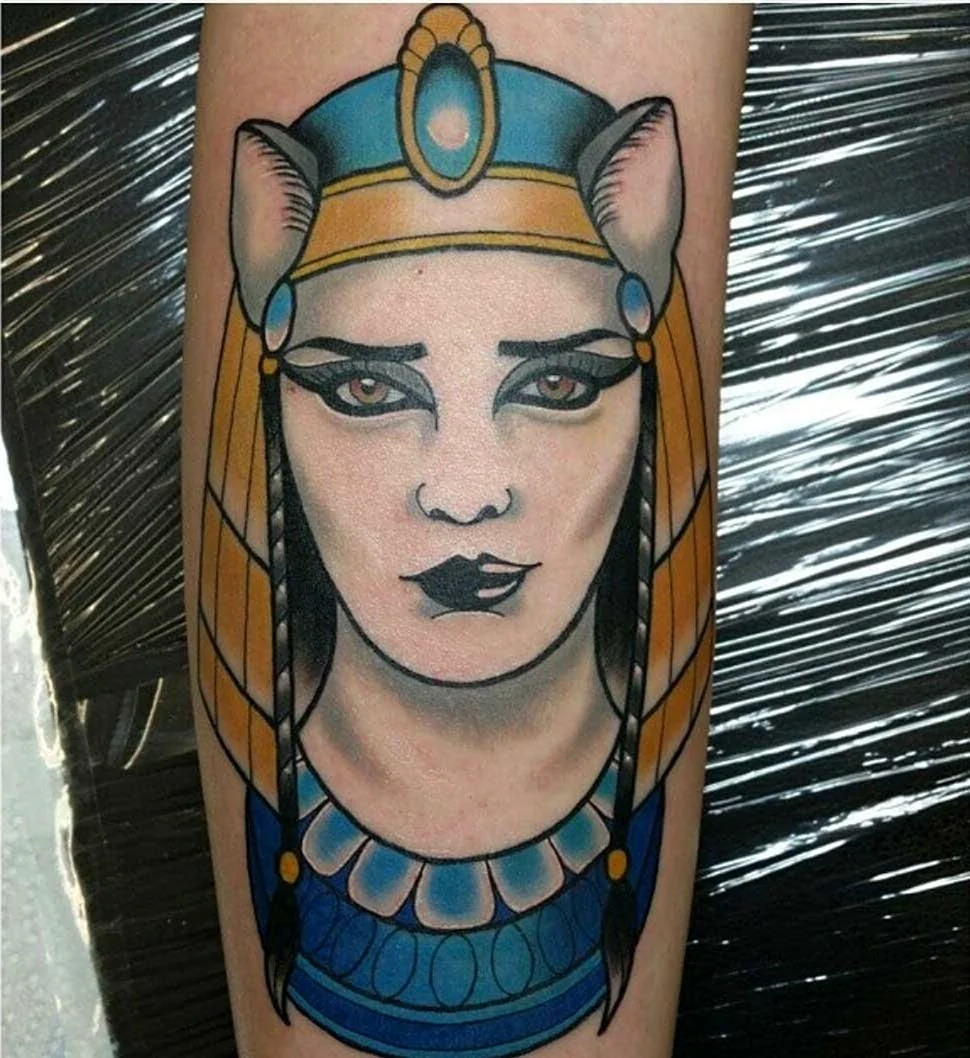 Хатхор богиня Египта тату