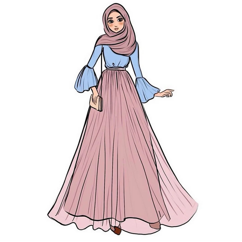 Хиджаб платья красивые