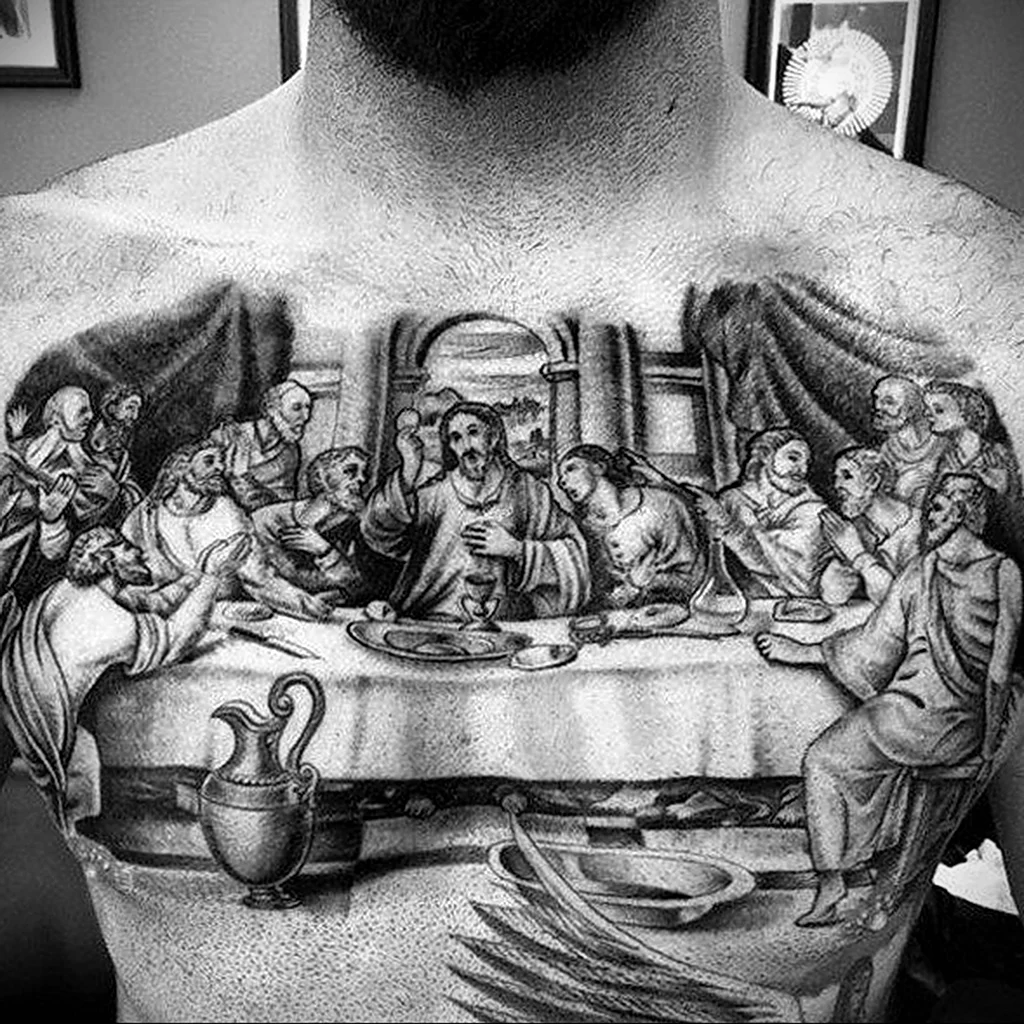 Христос Тайная вечеря Tattoo