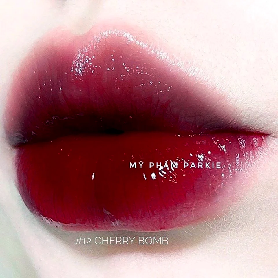 Корейский макияж губ градиент