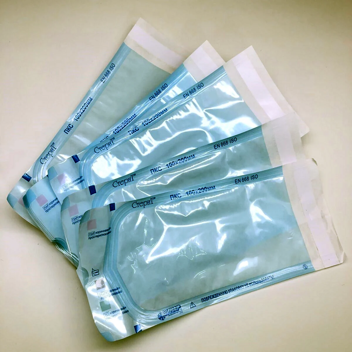 Крафт пакеты Винар для стерилизации 100х200мм 100 шт